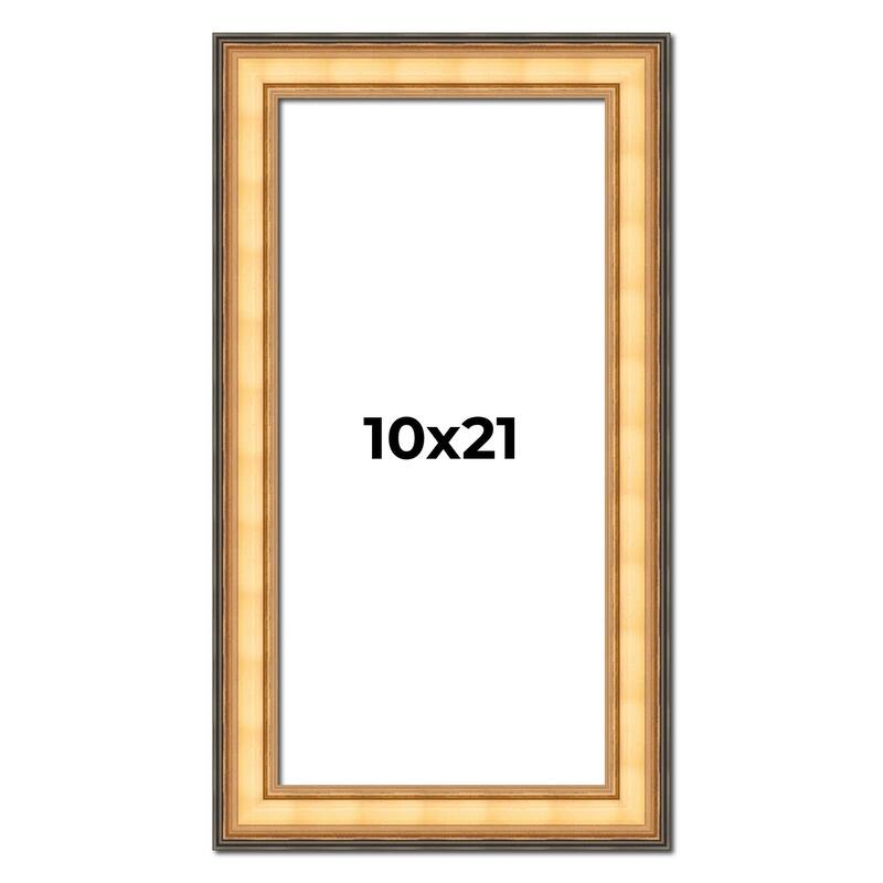 10x21 Frame Gold Plein Aire Solid Wood Picture Frame Width 2 Inches |