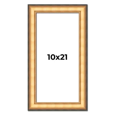 10x21 Frame Gold Plein Aire Solid Wood Picture Frame Width 2 Inches |