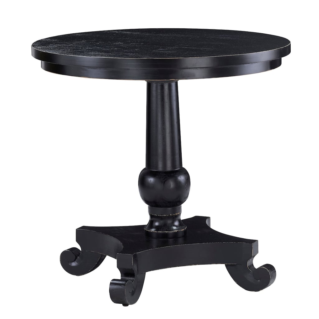 Belmont Fir Wood End Table, Black