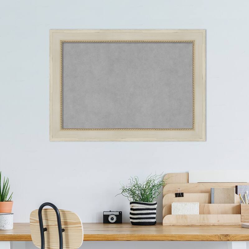 Amanti Art Parthenon Cream Framed Magnetic Board