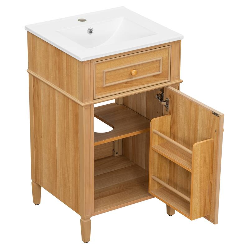 GDFStudio - Lucas Compact Modern Bathroom Vanity with Smart Storage