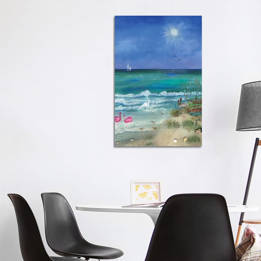 iCanvas "Fun Filled Beach II" by Jan Cole Canvas Print