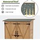 preview thumbnail 7 of 17, MCombo 64 inch Tall Outdoor Storage Cabinet Sheds with Lockable Double Doors, Fir Wood
