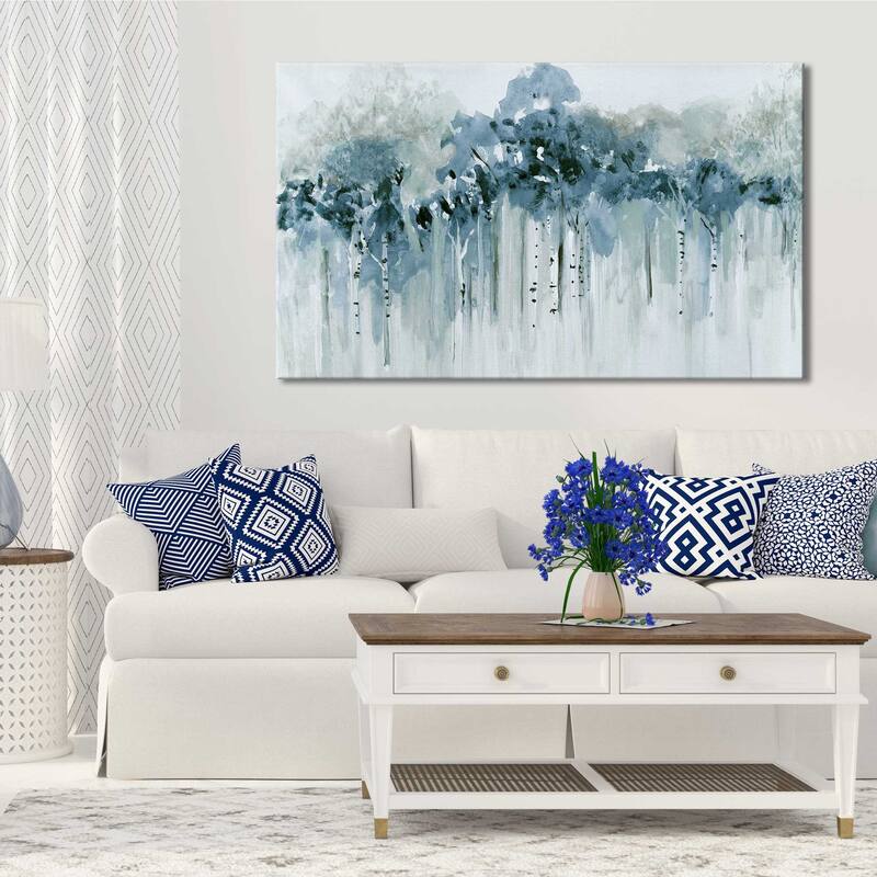 "Blue Birch Morning " by Susan Jill Print on Canvas