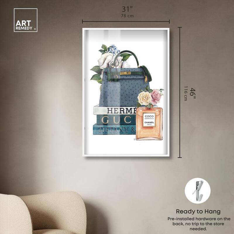 Books and Coco Orange Shadowbox by Art Remedy