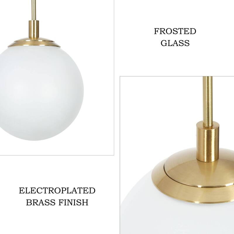 Modern 5-Light Rectangle LED Chandelier Glass Kitchen Island Light for Dining Room - 33.5" L x 4" W x 14" H