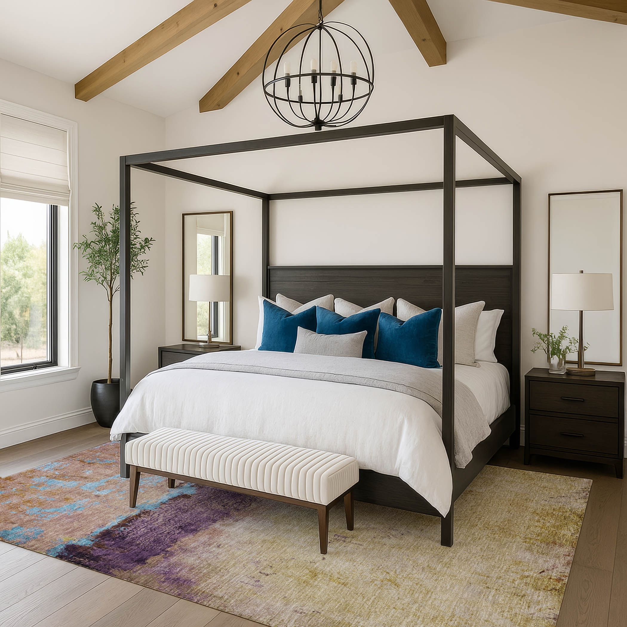 Premium Washable Super Soft Abstract Ombre Mayfield Rug