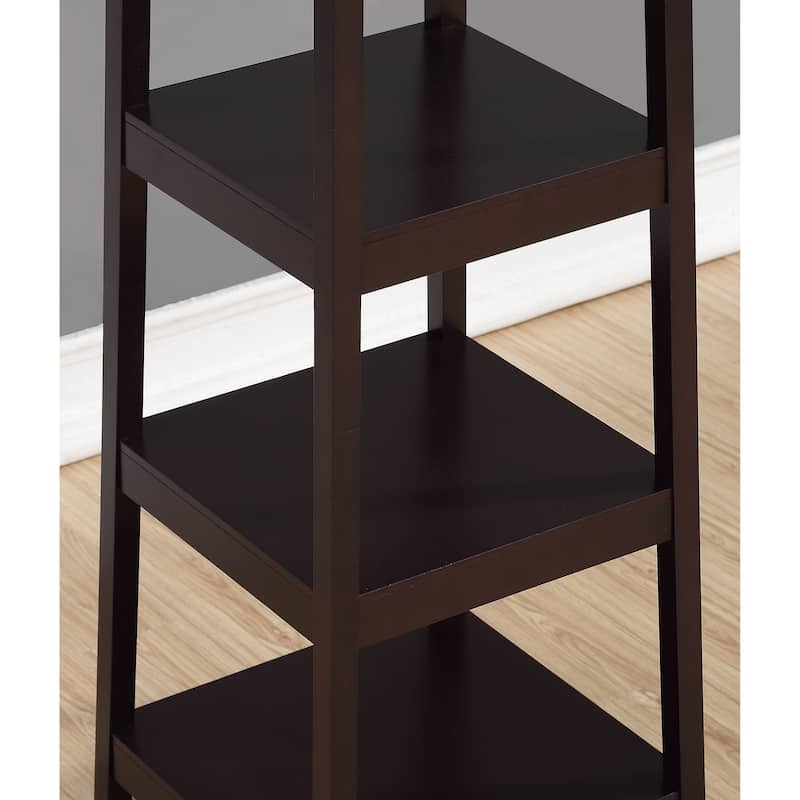 Roundhill Furniture Vassen 3-tier Storage Shelf Standing Coat Rack