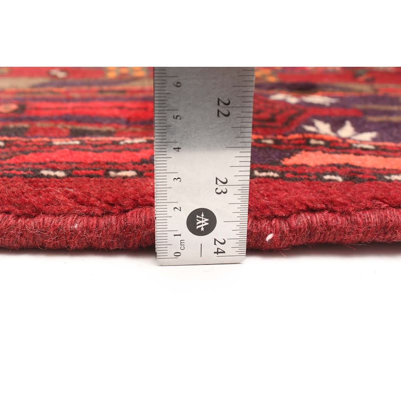 ECARPETGALLERY Hand-knotted Andelz Red Wool Rug - 4'3 x 6'8