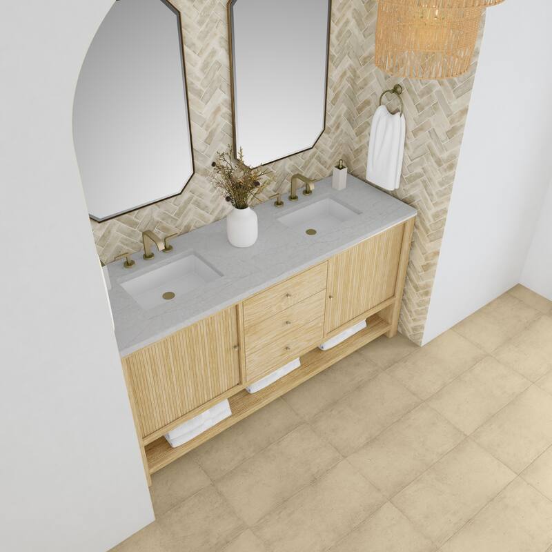 James Martin Vanities D404-V72-3EJP Marigot 72" Double Basin Wood