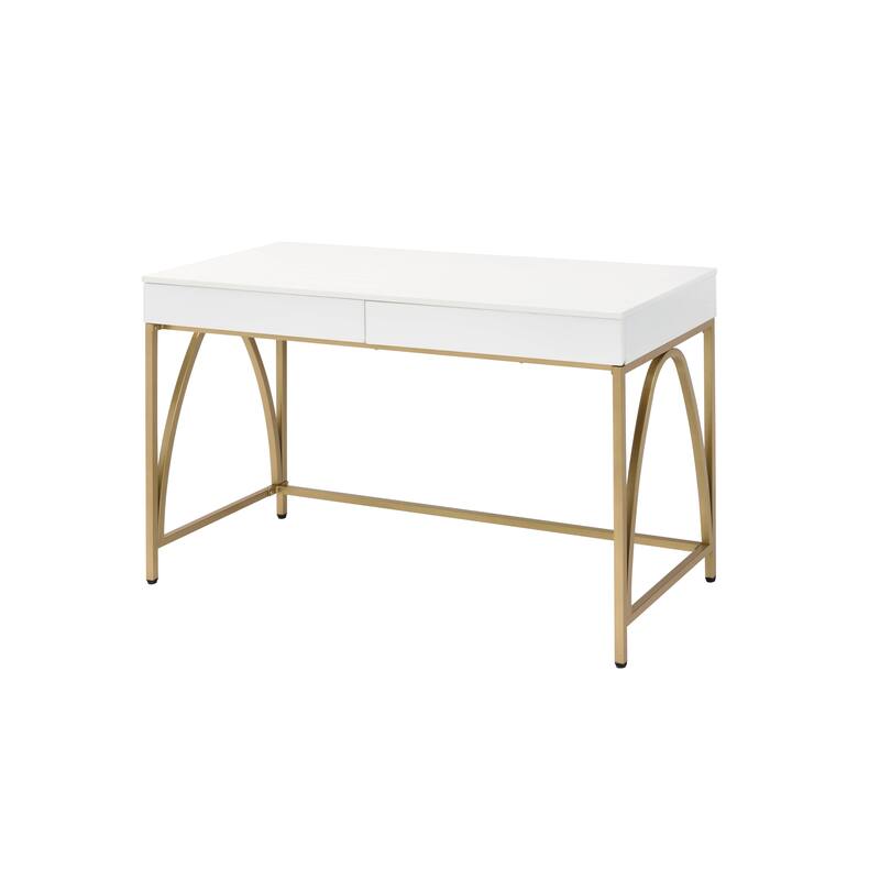 Versatile Metal Writing Desk with Hutch for Efficient Work and Storage