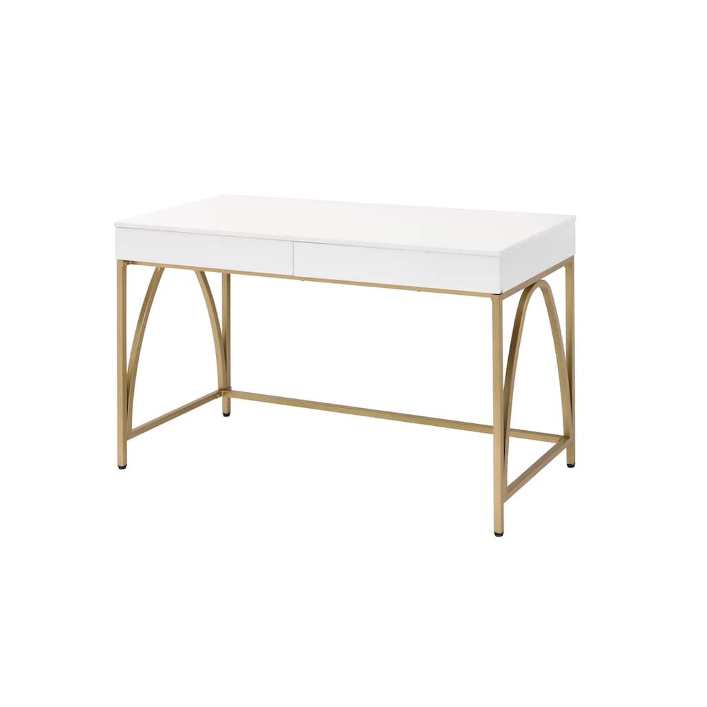 Versatile Metal Writing Desk with Hutch for Efficient Work and Storage
