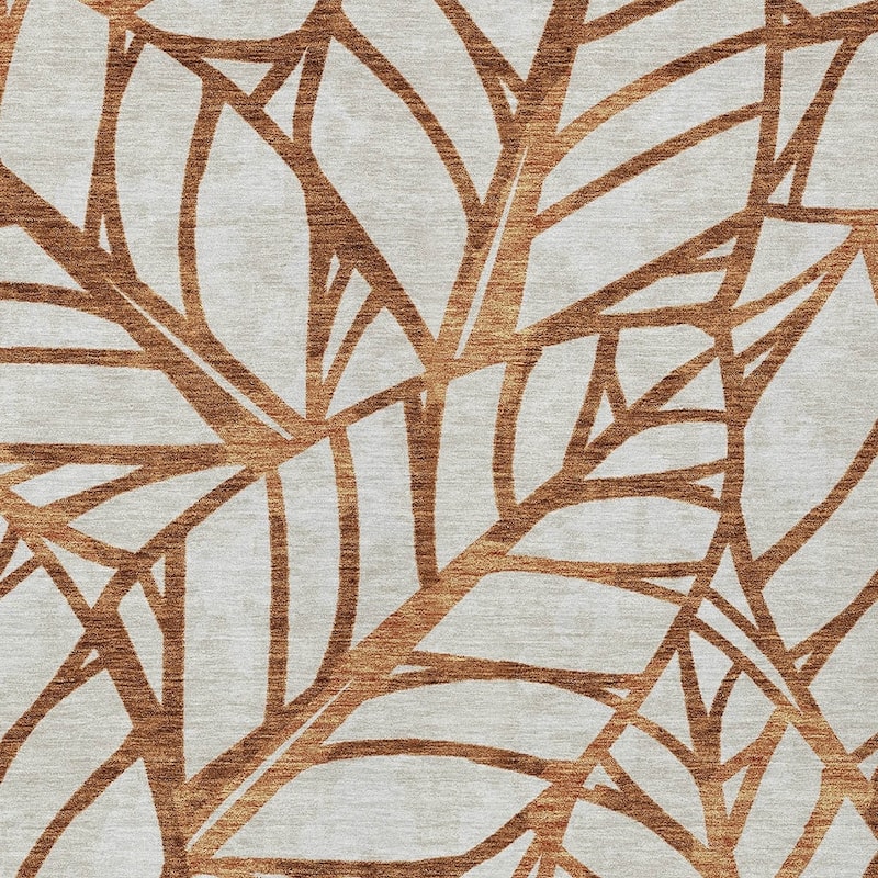 HomeRoots Floral Transitional Rectangle Outdoor Rug