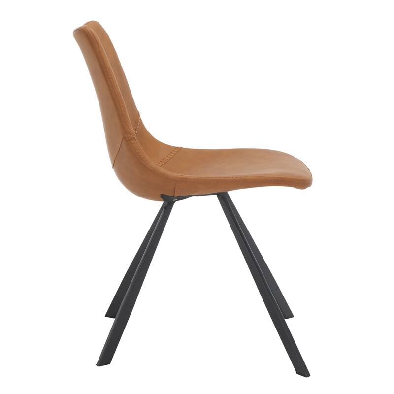 SAFAVIEH Fleeta Mid-Century Dining Chair (Set of 2) - 24 In. W x 19 In. D x 33 In. H - 24Wx19Dx33H