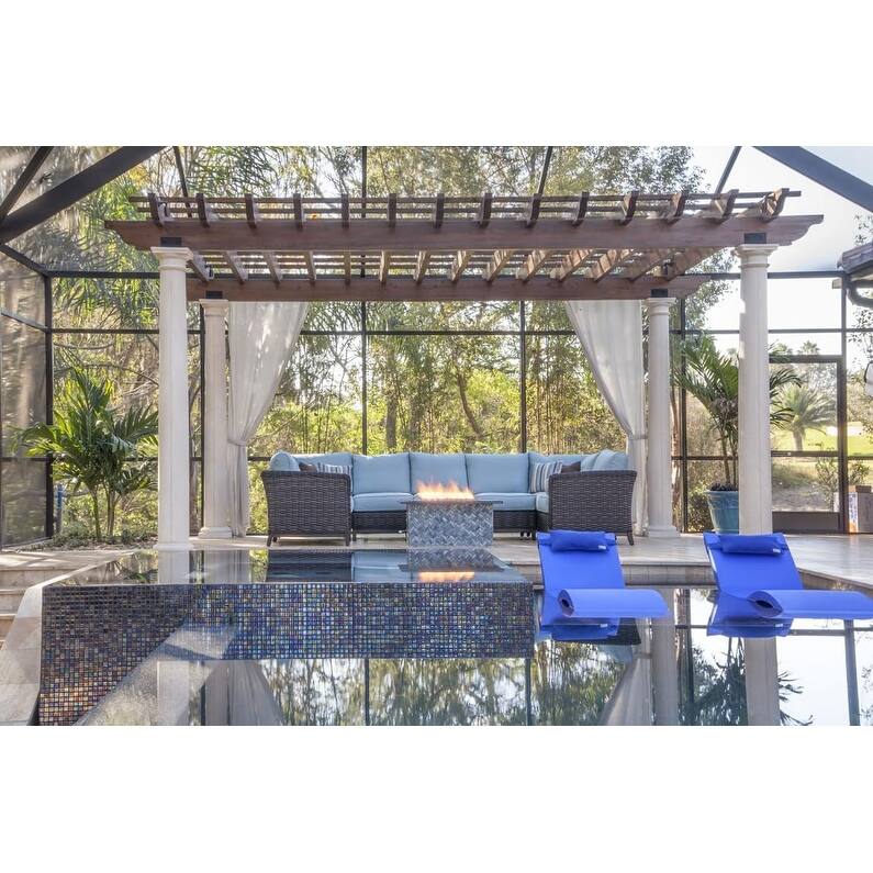 Ledge Lounger - Signature Chaise - Inside Pool & Sun Shelf Lounge Chair - Designed for Shallow Shelves Up to 9"