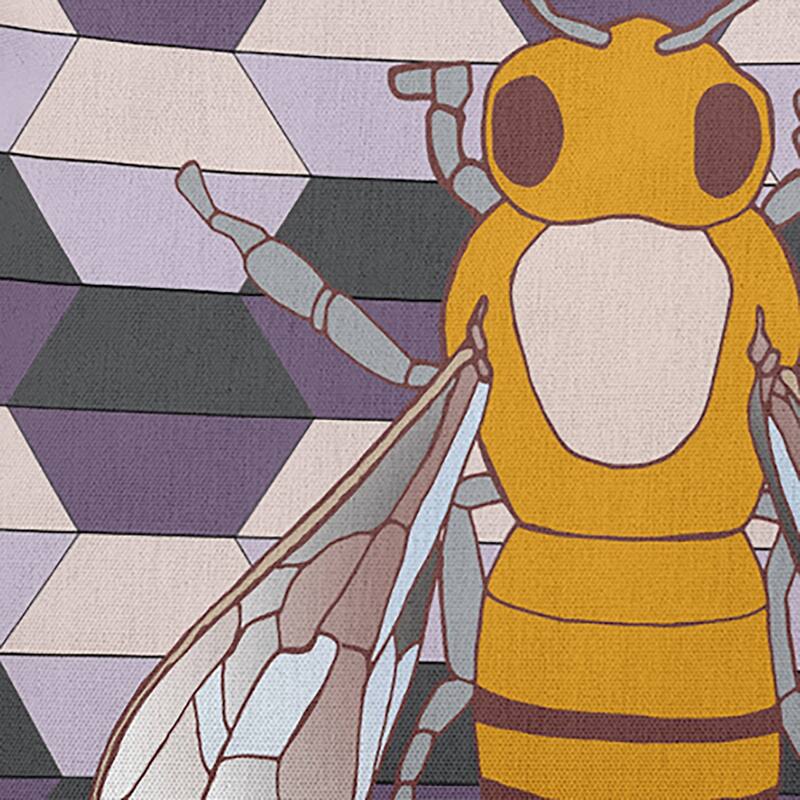 Bee and Comb Decorative Throw Pillow