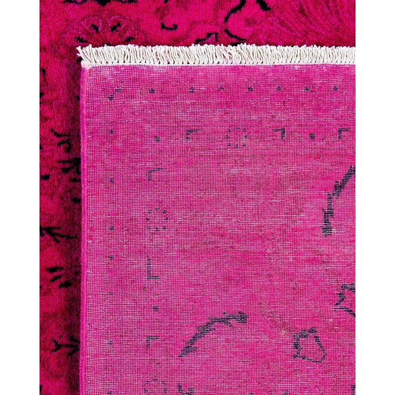 Fine Vibrance, One-of-a-Kind Hand-Knotted Area Rug - Pink, 5' 10" x 5' 10" - 5' 10" x 5' 10"