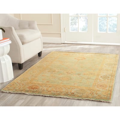 SAFAVIEH Couture Hand-knotted Oushak Tonna Traditional Oriental Wool Rug with Fringe
