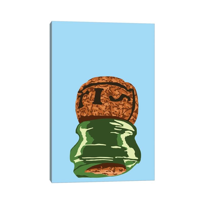 iCanvas "Sabrage Champagne Cork" by Jaymie Metz Canvas Print