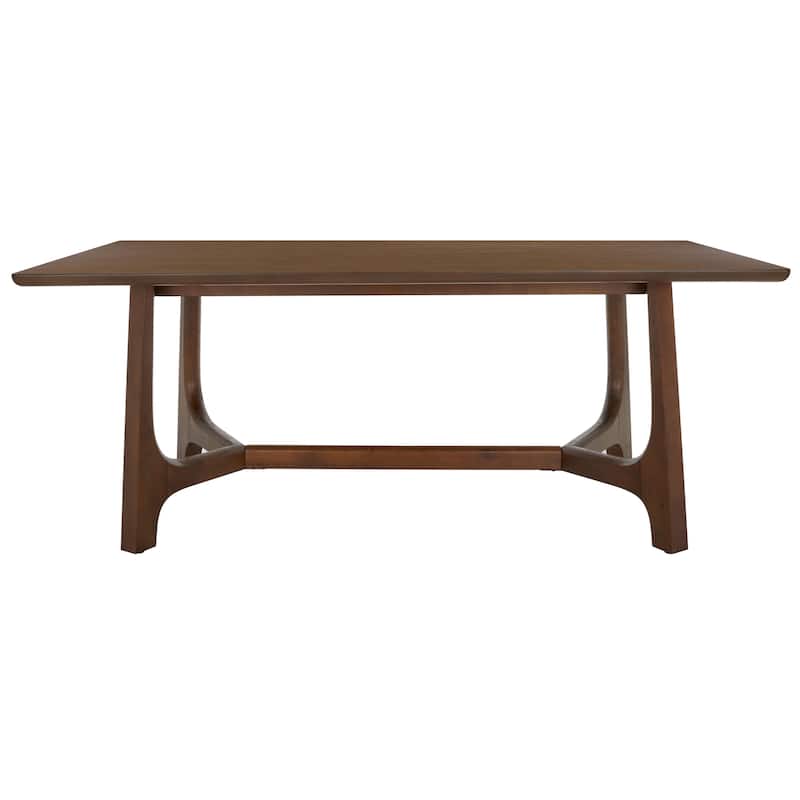 SAFAVIEH Couture Zakira Wood Rectangle Dining Table - 76 In W x 40 In D x 30 In H - 76Wx40Dx30H