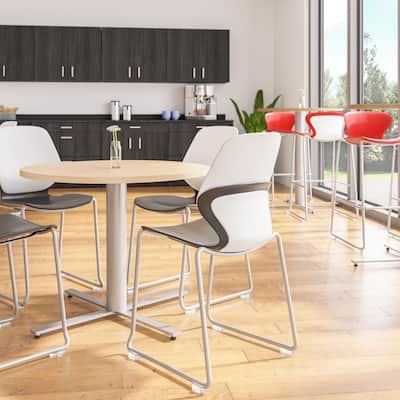 JURNI 36" Round Cafe Table for Dining, Kitchen, or Bar