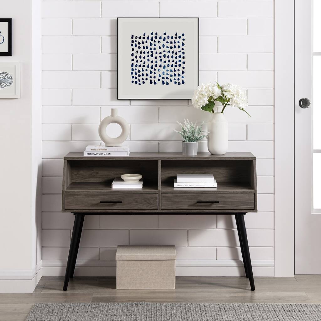 Walker Edison Angled Modern Contemporary Entry Table