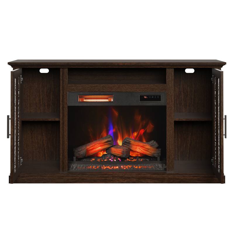 duraflame® Electric Fireplace TV Stand, Stromburg Oak
