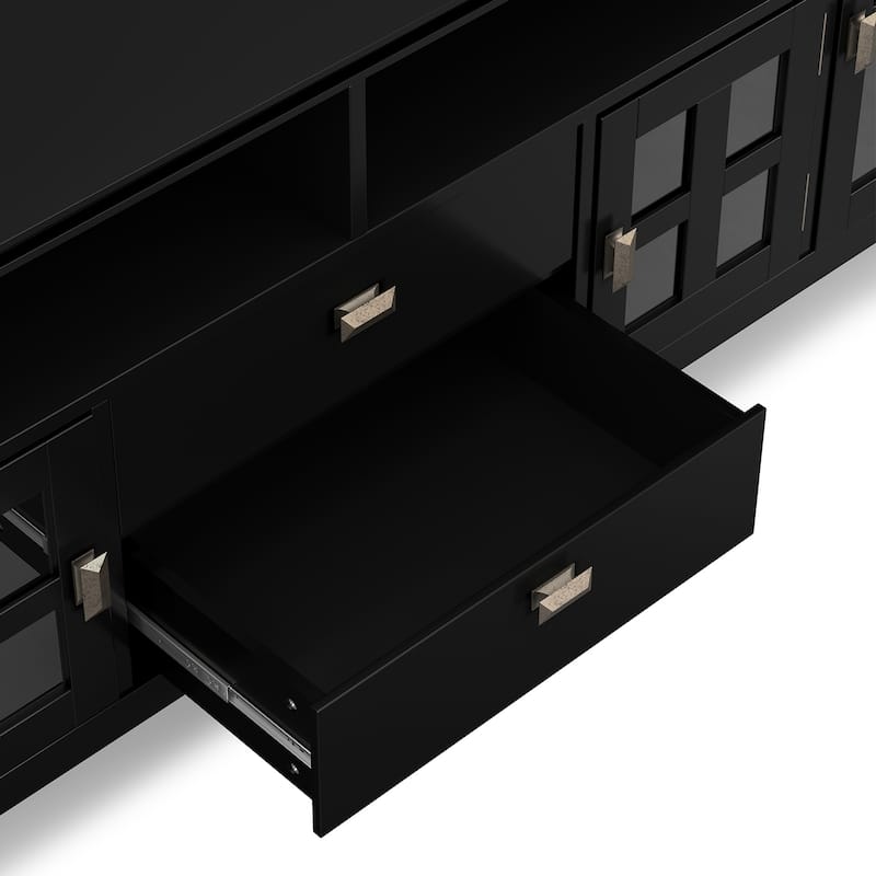 WYNDENHALL Stratford SOLID WOOD 72" Wide TV Media Stand For TVs up to 80"