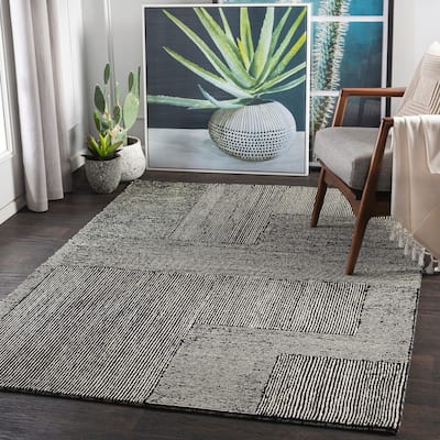 Livabliss Wazney Handmade Wool Farmhouse Area Rug