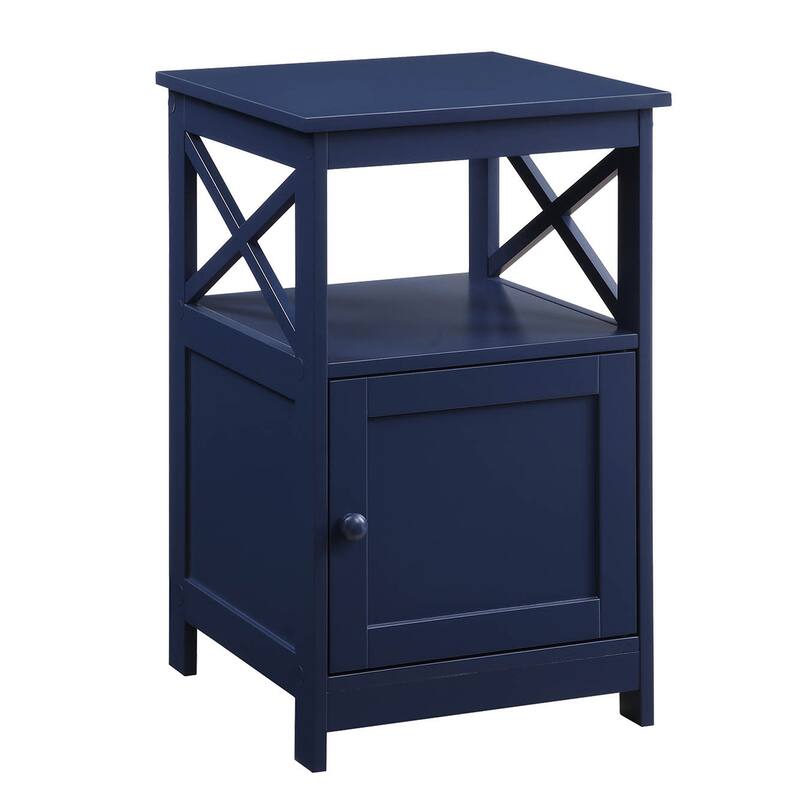 Convenience Concepts Oxford End Table with Storage Cabinet and Shelf