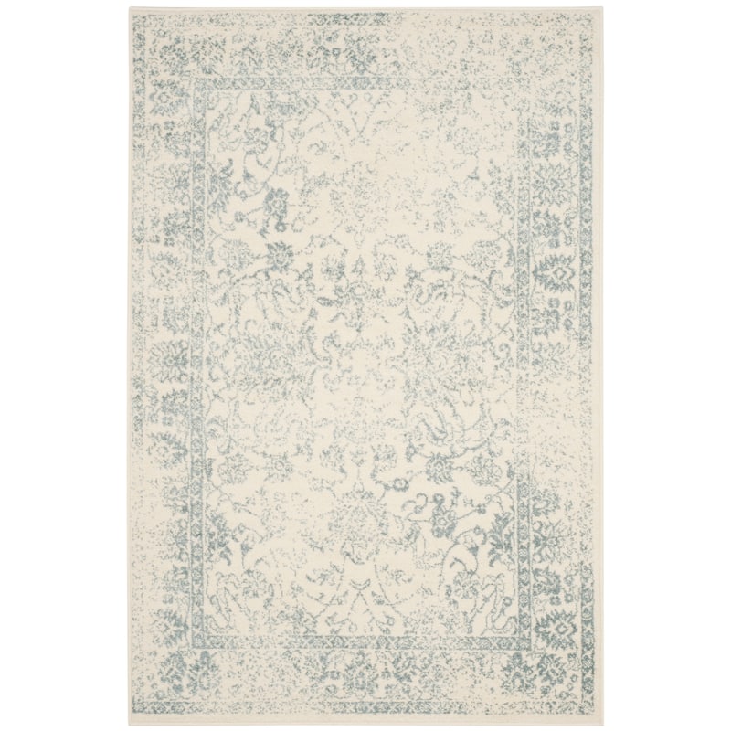 SAFAVIEH Adirondack Riin Rustic Shabby Chic Distressed Rug - 4' x 6' - Ivory/Slate