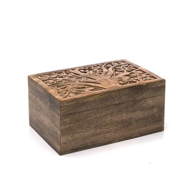 Aranyani Jewelry Box - 7" L x 4.875" W x 3.125" H
