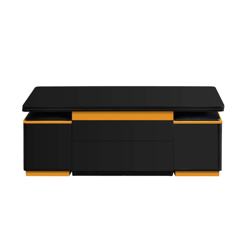 Lift-Top Coffee Table with 4 Storage Stools