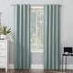 preview thumbnail 70 of 91, Sun Zero Cyrus Thermal Total Blackout Back Tab Curtain Panel, Single Panel 40" x 96" - Misty Blue