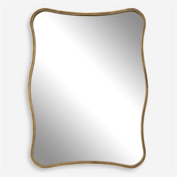 slide 2 of 6, Uttermost Pavia Curvy Vanity Mirror - 27.5"W x 36.25"H x 1.5"D