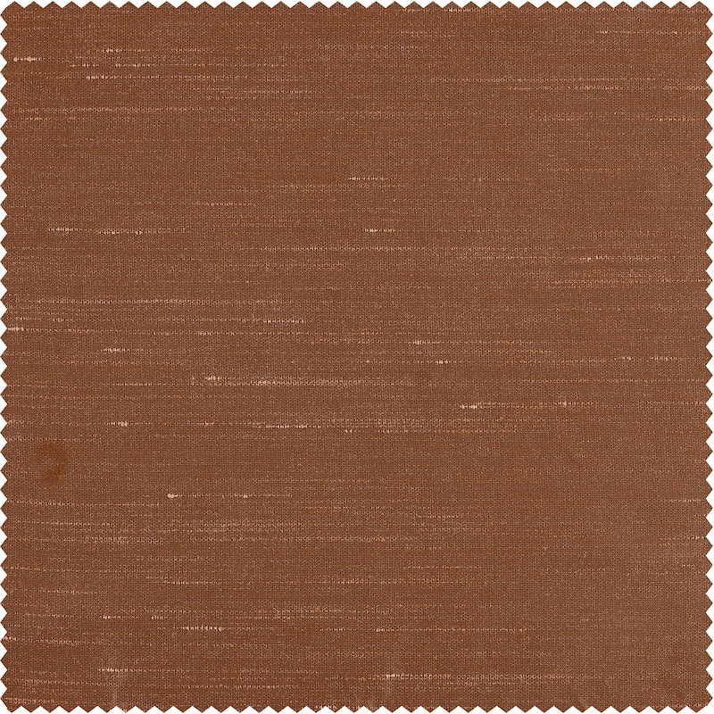 Exclusive Fabrics Solid Vintage Textured Faux Dupioni Silk Pleated Blackout Curtain (1 Panel)