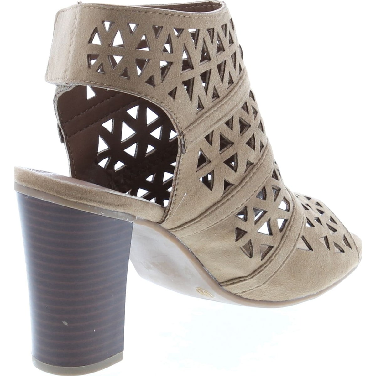 block heel peep toe mule