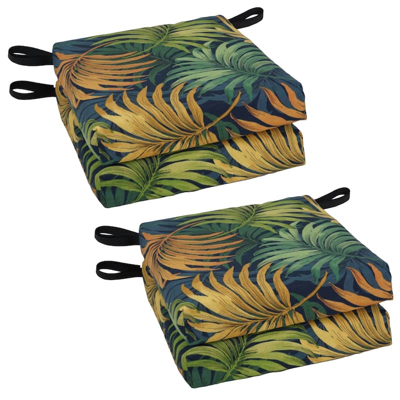16-inch Indoor/Outdoor Chair Cushions (Set of 4) - 16 x 16 - Laperta Monsoon
