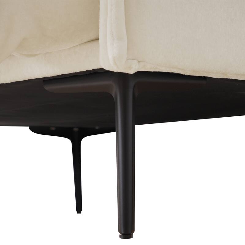 Living Room Furniture Velvet Sectional Sofa U-shaped Modular Sofa Deep Seat Upholstered Cloud Couch