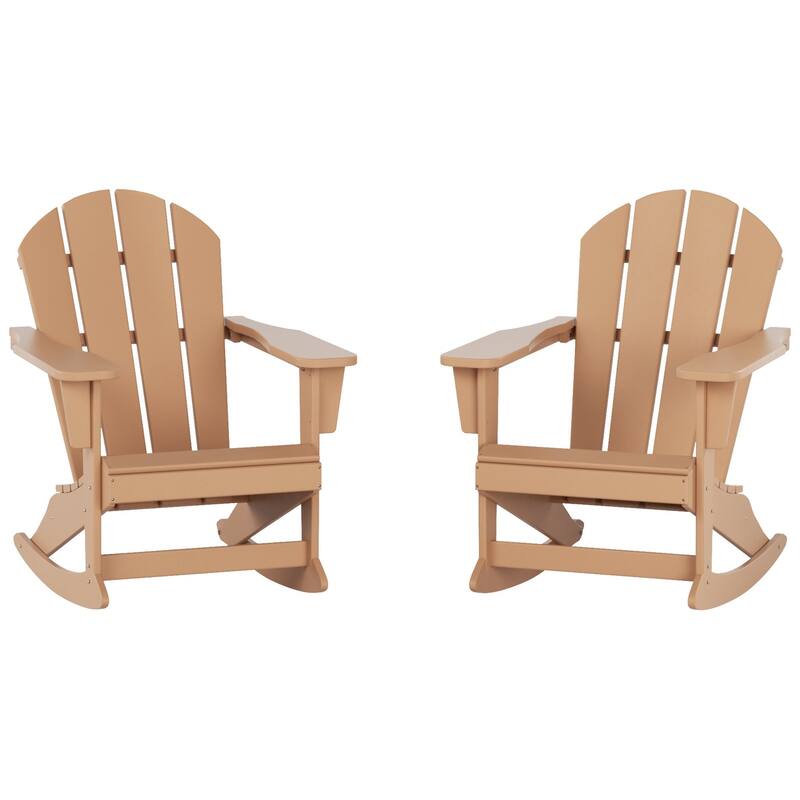 Polytrends Laguna Hdpe All Weather Outdoor Patio Rocking Chair (Set of 2)