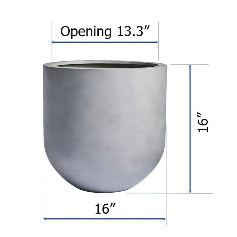 DreamPatio Santa Rosa Fiberstone Planter for Indoor/Outdoor