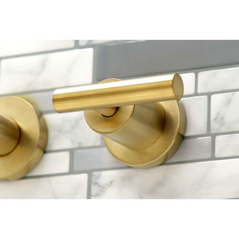 Kingston Brass Manhattan 3-Hole Wall Mount Roman Tub Faucet