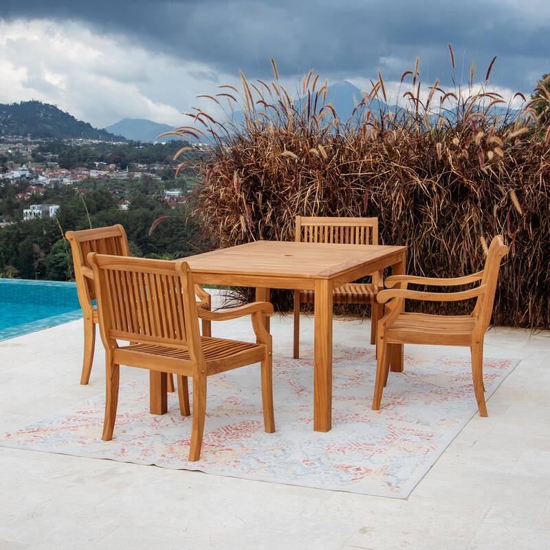 Cambridge Casual Sherwood 5-Piece Teak Outdoor Dining Set