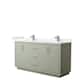 Option Lt. Green, Nickel Trim,Carrara Cultured Marble Top