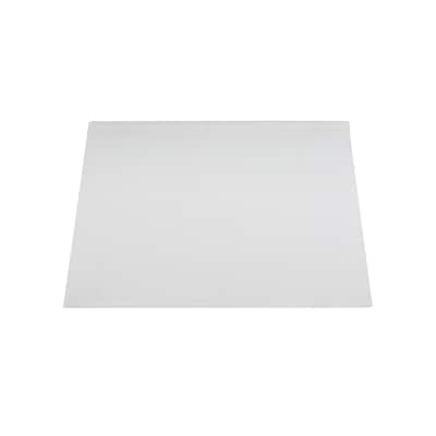 Aspen Creative Rectangle Hardback Shape Spider Construction Lamp Shade in White, Top: (8"+14") Bottom: (10"+16")  x Height: 10"