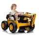 preview thumbnail 8 of 19, Ride On Excavator for Kids, 4WD Electric Excavator Toy