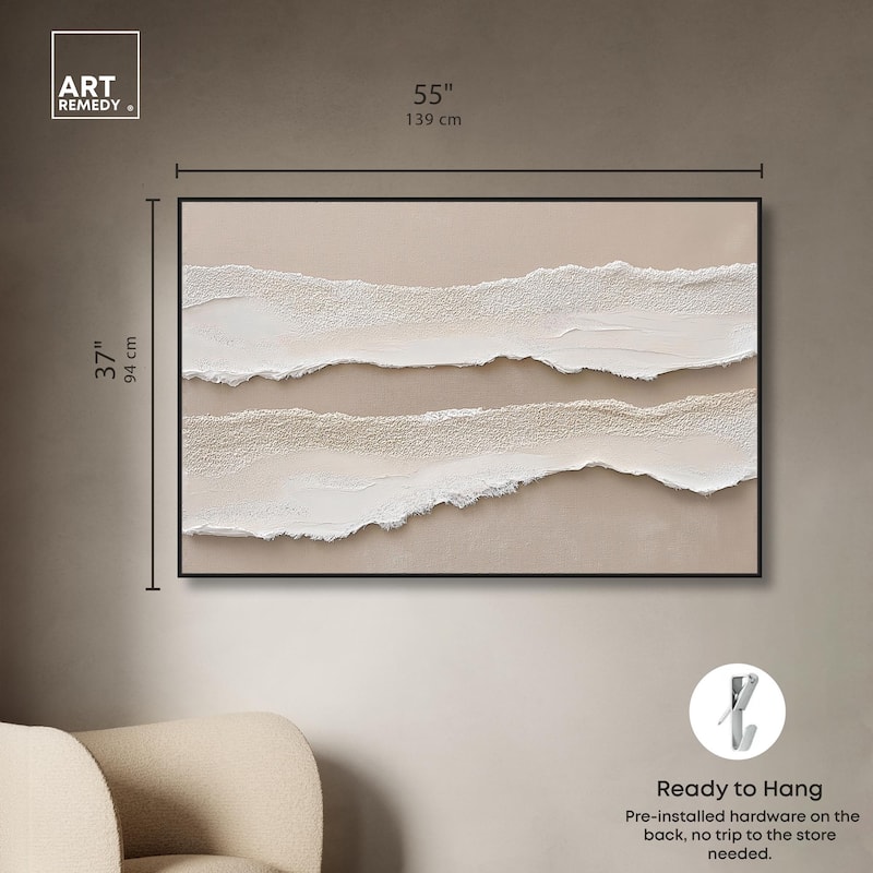 Textured Sea III Canvas by Art Remedy