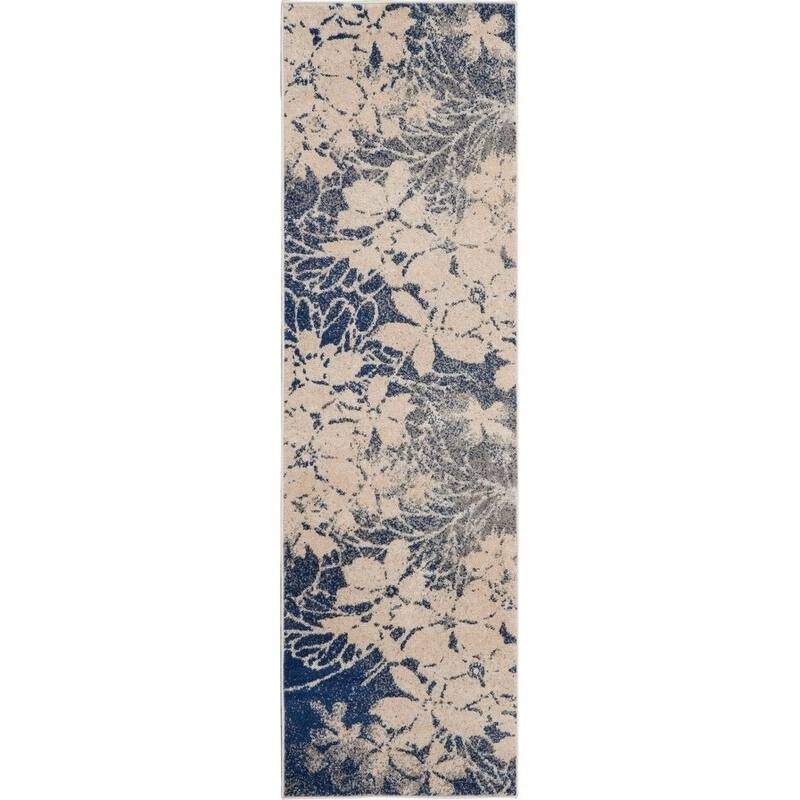 Nourison Tranquil Contemporary Abstract Floral Area Rug