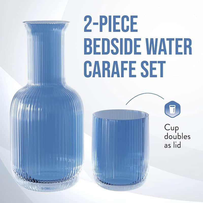 Set Of 2 Carafe And Cup Set 27.72 OZ.