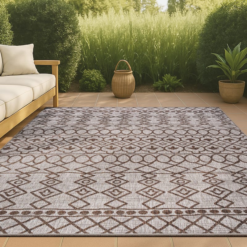 JONATHAN Y Nokat Tribal Bohemian Indoor/Outdoor Area Rug